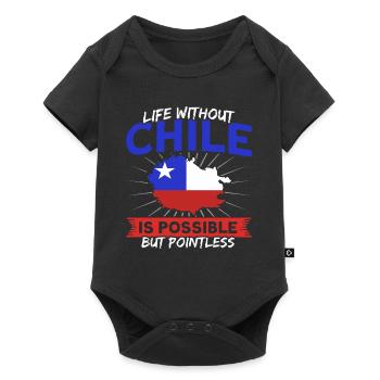 Life without Chile Chile Souvenir - Baby Premium short-sleeve bodysuit - black - Front