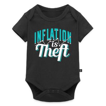 Inflation is Robbery Humor Stagflation Money Printing - Baby Premium short-sleeve bodysuit - black - Front