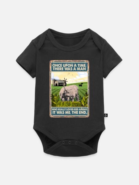 Kuhrasse Liebte Rote Angus - Baby Premium Kurzarmbody - Schwarz