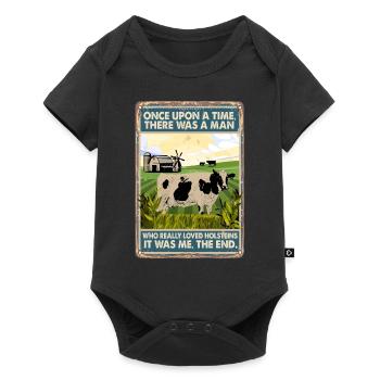 Race de vache Holstein aimés - Body à manches courtes Premium Bébé - noir - Devant
