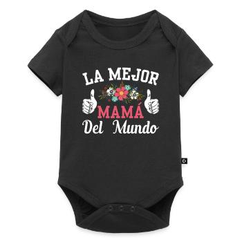 Certifiée Meilleure Maman du Monde - Body à manches courtes Premium Bébé - noir - Devant