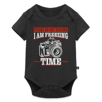 Please Do Not Disturb I Am Freezing Time — - Baby Premium short-sleeve bodysuit - black - Front