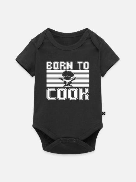 Kochen - Baby Premium Kurzarmbody - Schwarz