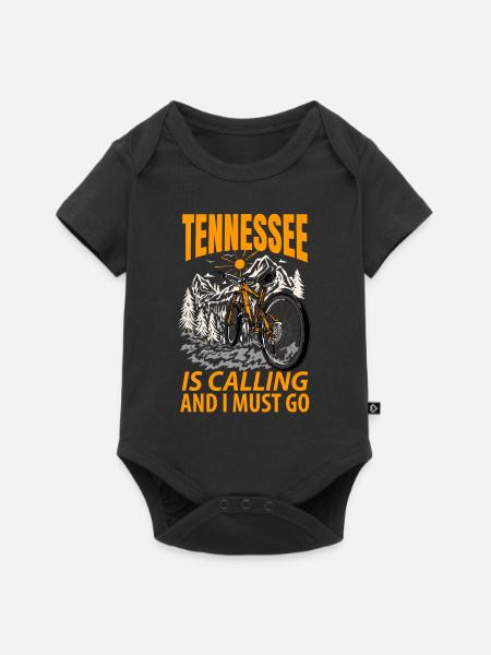Tennessee abenteuer geschenk - Baby Premium Kurzarmbody - Schwarz