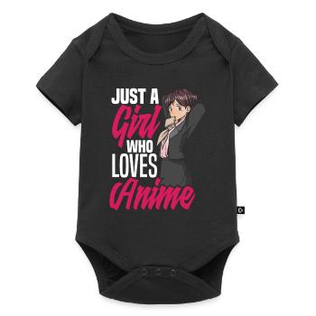 Funny Anime Gift - Baby Premium short-sleeve bodysuit - black - Front