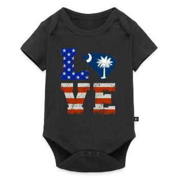 Love South Carolina Gift - Baby Premium short-sleeve bodysuit - black - Front
