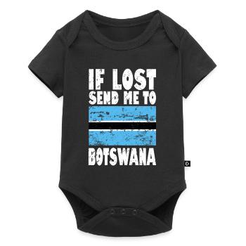 Drapeau du Botswana - Body à manches courtes Premium Bébé - noir - Devant
