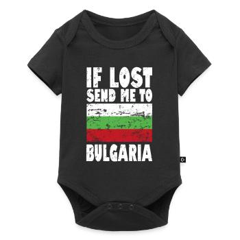 Dicton du drapeau de la Bulgarie - Body à manches courtes Premium Bébé - noir - Devant