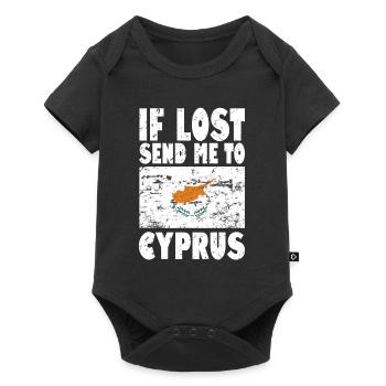 Cyprus Flag Saying - Baby Premium short-sleeve bodysuit - black - Front