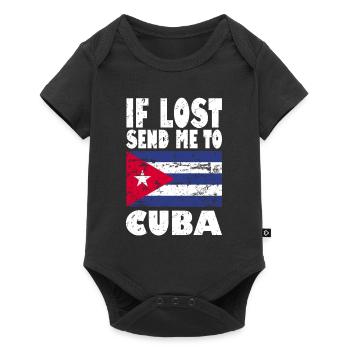 Drapeau de Cuba - Body à manches courtes Premium Bébé - noir - Devant