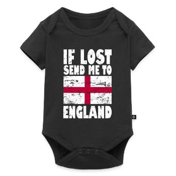 Drapeau de l’Angleterre Disant - Body à manches courtes Premium Bébé - noir - Devant