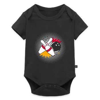 Cool Vintage Pin Bowling Designs T-Shirt - Body à manches courtes Premium Bébé - noir - Devant