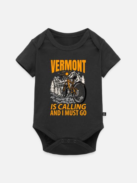 Vermont abenteurer geschenk - Baby Premium Kurzarmbody - Schwarz