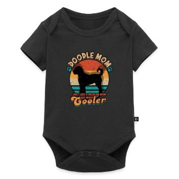 Maman Doodle comme une maman ordinaire mais beaucoup - Body à manches courtes Premium Bébé - noir - Devant