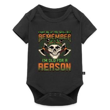 Conception de la mythologie viking nordique pour les guerriers vikings - Body à manches courtes Premium Bébé - noir - Devant