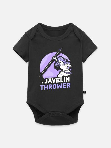 Speerwerferin Speerwurf Speerwerfer Speerwerfen - Baby Premium Kurzarmbody - Schwarz