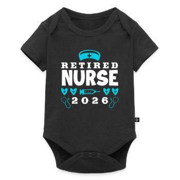 Infirmière Infirmière Pension d’infirmière - Body à manches courtes Premium Bébé - noir - Devant