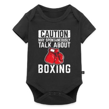 May Spontaneously Talk About Boxing Funny Boxing - Baby Premium short-sleeve bodysuit - black - Front