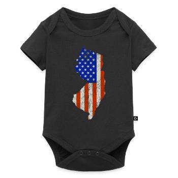 New-jersey Home Usa flag gift - Baby Premium short-sleeve bodysuit - black - Front