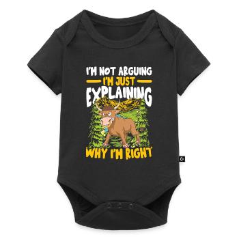 Bulle und Stier Geschenke Bauernhof für einen - Baby Premium Kurzarmbody - Schwarz - Vorne