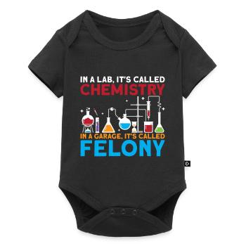 Scientifique Chimiste Physicien Physique Cadeau - Body à manches courtes Premium Bébé - noir - Devant