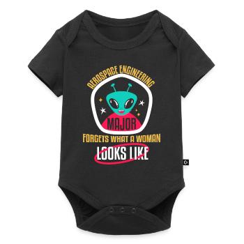 Aerospace Engineering Major Forgets - Baby Premium short-sleeve bodysuit - black - Front
