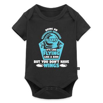Aerospace Engineering Is Easy Bird Wings - Baby Premium short-sleeve bodysuit - black - Front