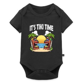 Tiki Head It's Tiki Time Hawaiian Hawaii Luau - Baby Premium short-sleeve bodysuit - black - Front