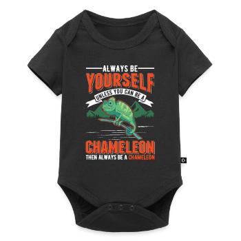Chameleon Gift Chameleon - Baby Premium short-sleeve bodysuit - black - Front