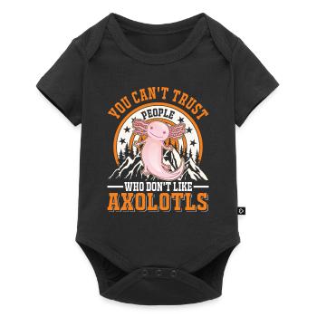 Axolotl Cadeau Queue Lurch - Body à manches courtes Premium Bébé - noir - Devant
