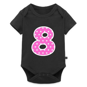 Huit - Body à manches courtes Premium Bébé - noir - Devant