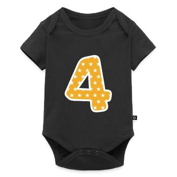 Four - Baby Premium short-sleeve bodysuit - black - Front