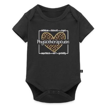 Physiotherapeutin Physiotherapie Physiotherapeut - Baby Premium Kurzarmbody - Schwarz - Vorne