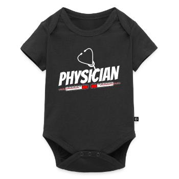 Doctor Profession Physician Doctor Medicine - Baby Premium short-sleeve bodysuit - black - Front