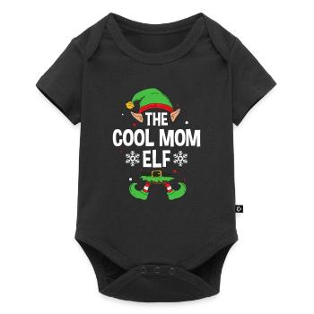 Group Matching Family Christmas Gift Elf - Baby Premium short-sleeve bodysuit - black - Front