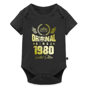 Édition limitée 1980 - Body à manches courtes Premium Bébé - noir - Devant