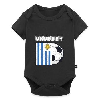 Uruguay football team flag gift - Baby Premium short-sleeve bodysuit - black - Front