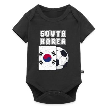 South Korea Football Team Flag Gift - Baby Premium short-sleeve bodysuit - black - Front