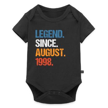 Légende depuis août 1998 Anniversaire - Body à manches courtes Premium Bébé - noir - Devant