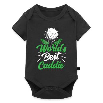 The best caddie in the world Golf Golf Golfer - Baby Premium short-sleeve bodysuit - black - Front