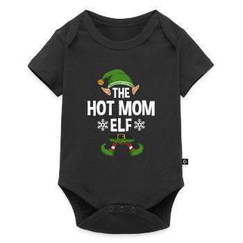 Group Matching Family Christmas Gift Elf - Baby Premium short-sleeve bodysuit - black - Front