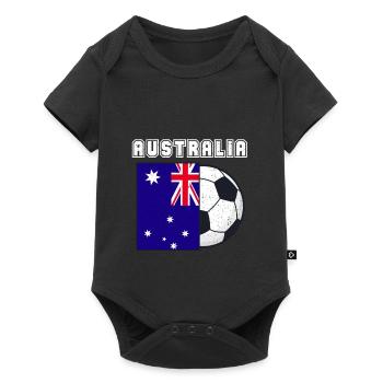Australia Football Team Flag Gift - Baby Premium short-sleeve bodysuit - black - Front