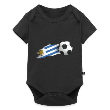 Cadeau de football uruguayen - Body à manches courtes Premium Bébé - noir - Devant