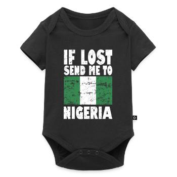 Drapeau du Nigeria - Body à manches courtes Premium Bébé - noir - Devant