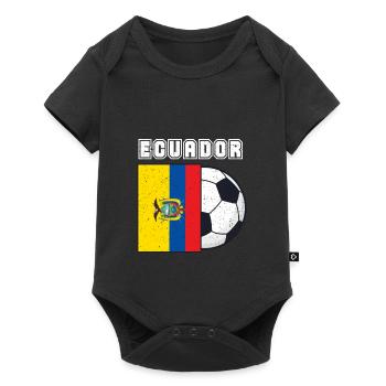Ecuador football team flag gift - Baby Premium short-sleeve bodysuit - black - Front