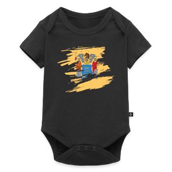 New Jersey Travel Gift - Baby Premium short-sleeve bodysuit - black - Front