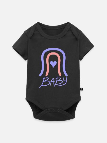 Baby - Baby Premium Kurzarmbody - Schwarz