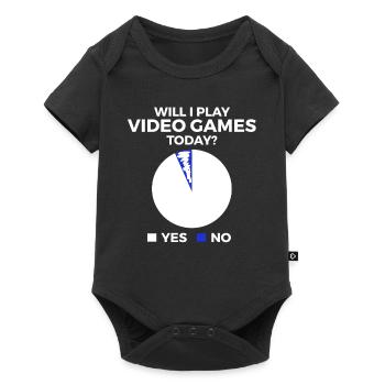 Gambler Gamer Gaming Funny saying - Baby Premium short-sleeve bodysuit - black - Front