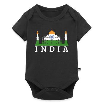 Beautiful Taj Mahal Gift - Baby Premium short-sleeve bodysuit - black - Front