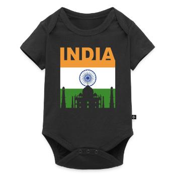 India house gift - Baby Premium short-sleeve bodysuit - black - Front